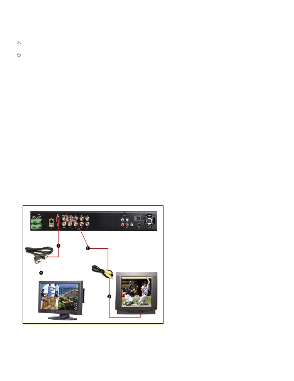 Getting started, 1 connecting to a monitor or tv | Q-See QT528 User Manual | Page 7 / 98