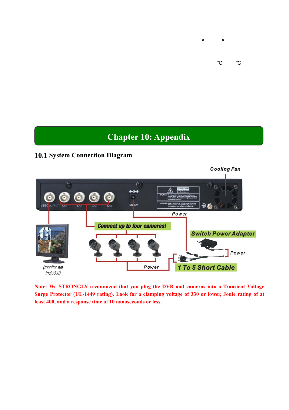 Chapter 10: appendix | Q-See QSD004C4-250 User Manual | Page 21 / 23