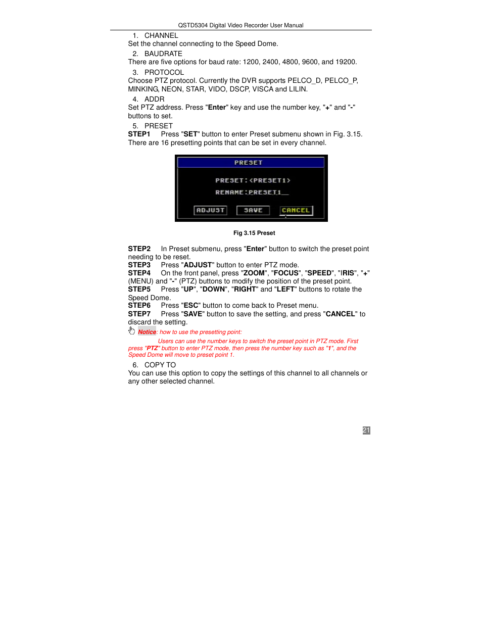 Q-See QSTD5304 User Manual | Page 21 / 61