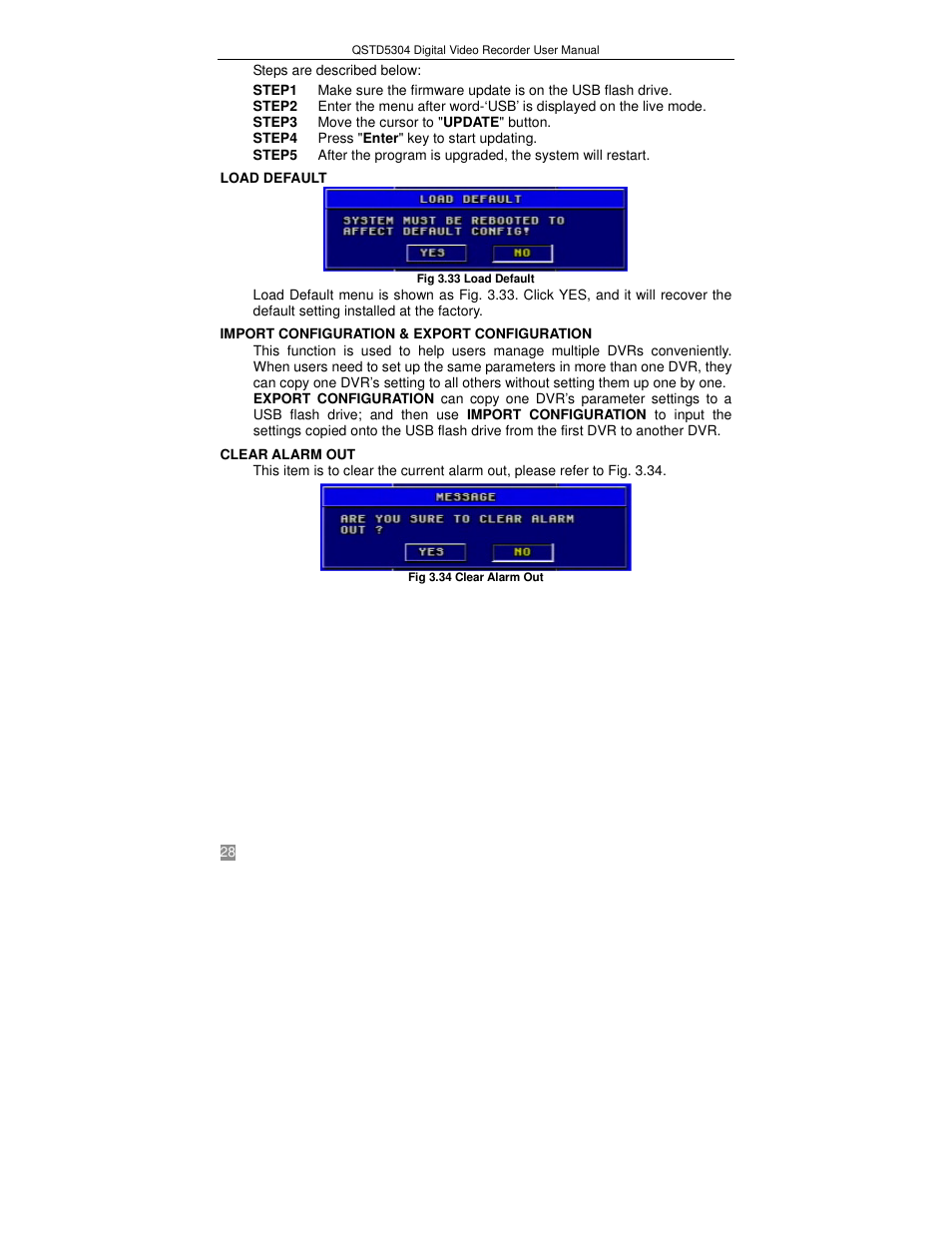 Q-See QSTD5304 User Manual | Page 28 / 61