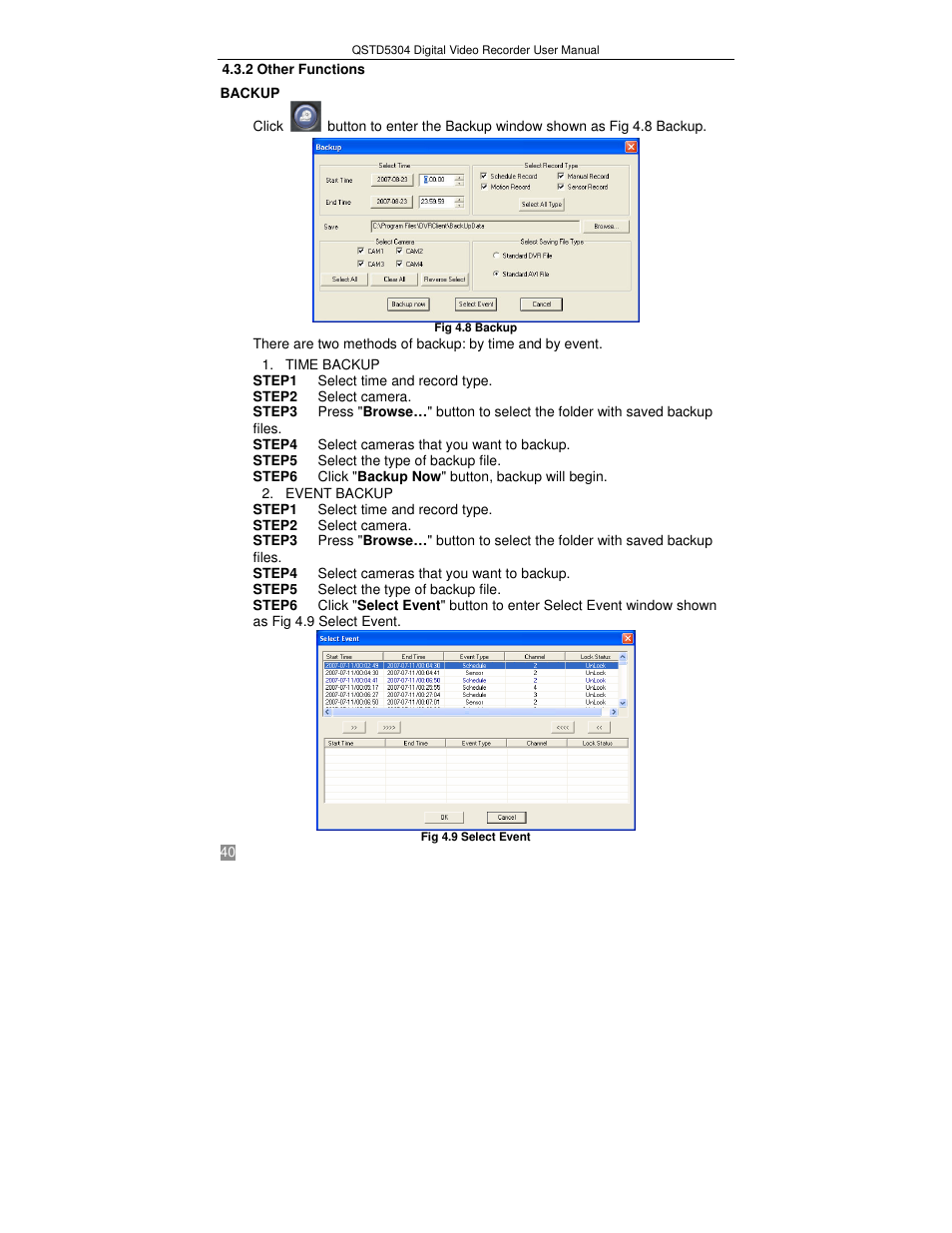 Q-See QSTD5304 User Manual | Page 40 / 61