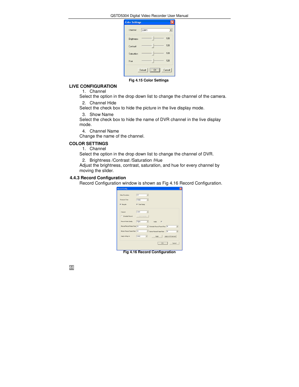 Q-See QSTD5304 User Manual | Page 44 / 61