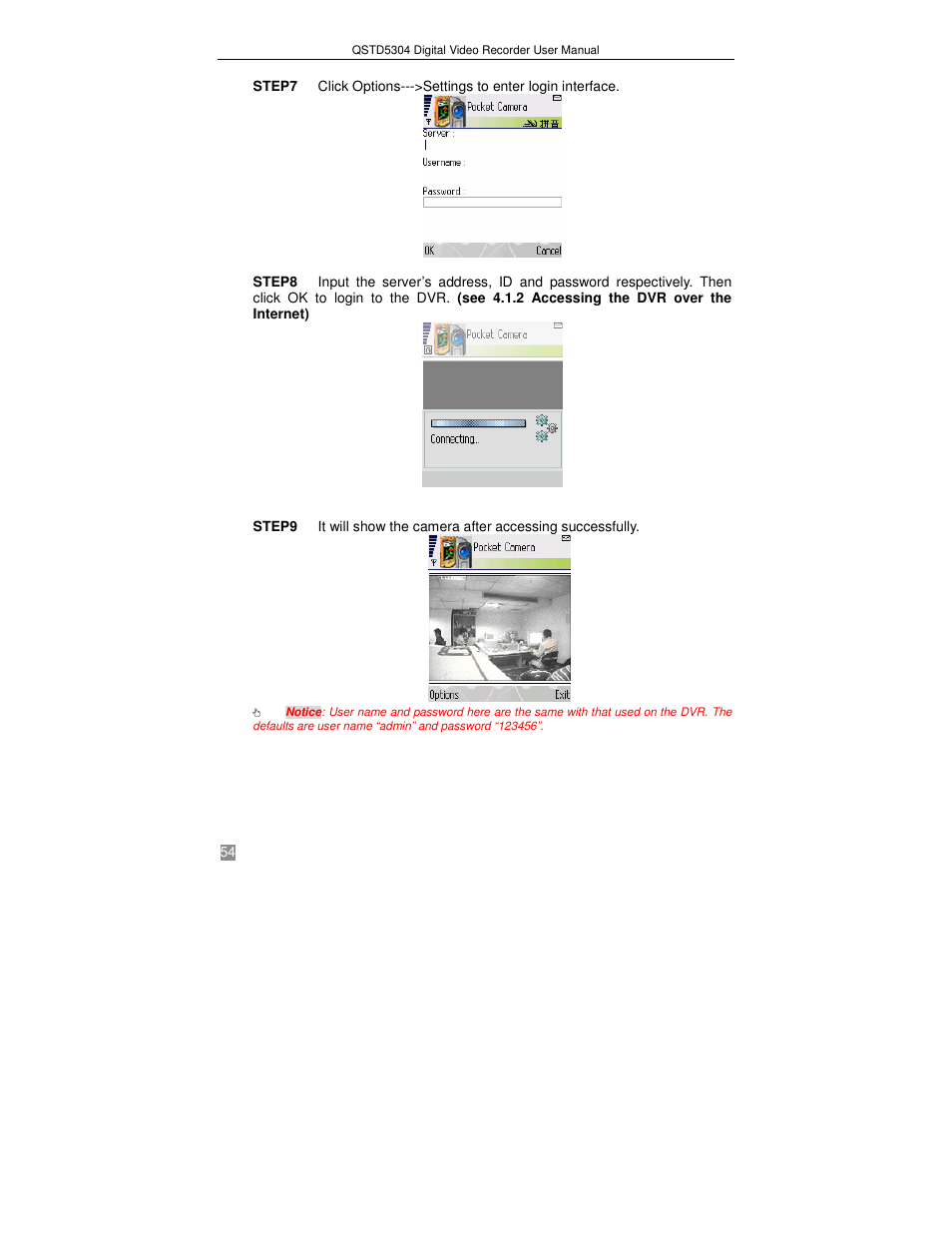 Q-See QSTD5304 User Manual | Page 54 / 61