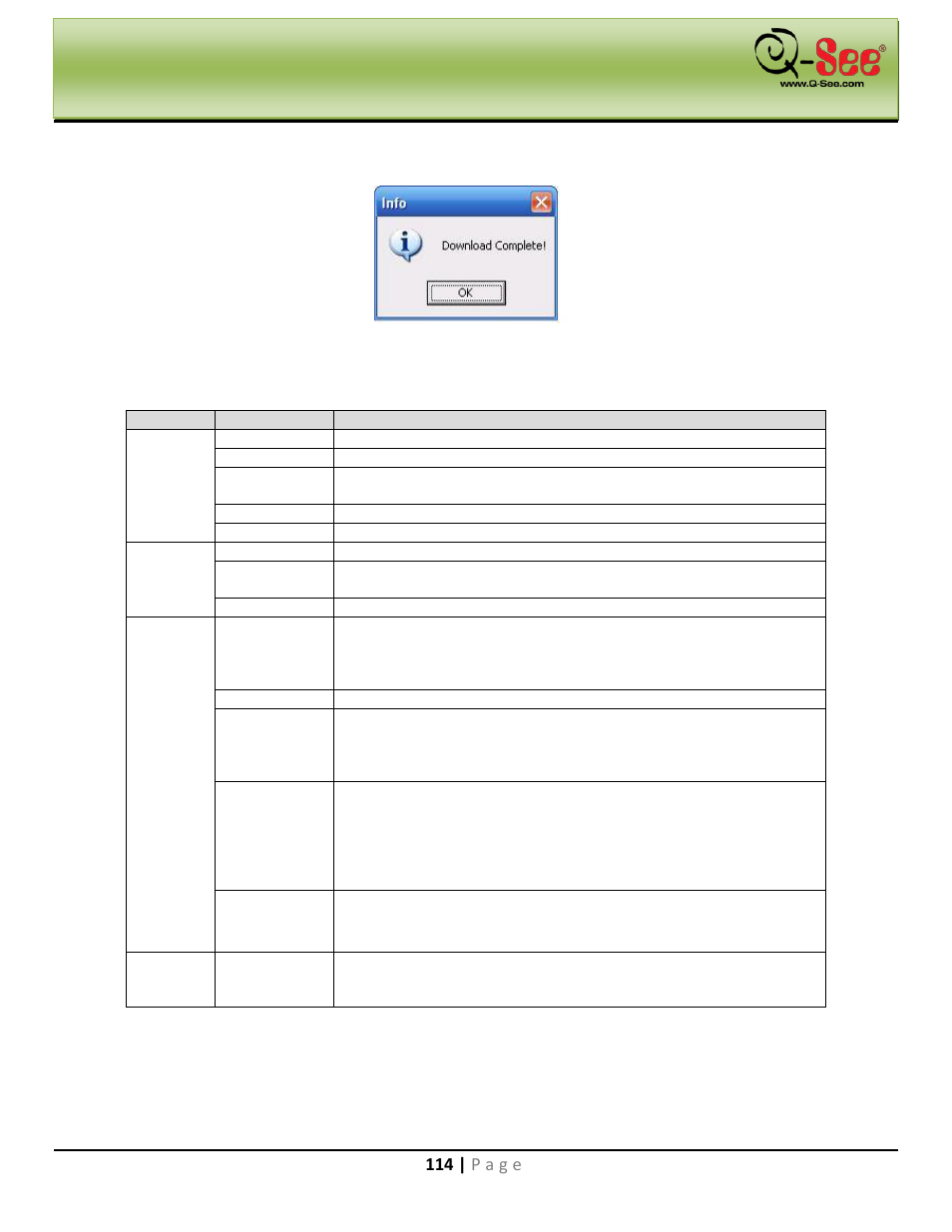 Web operation | Q-See QC40198 User Manual | Page 123 / 141