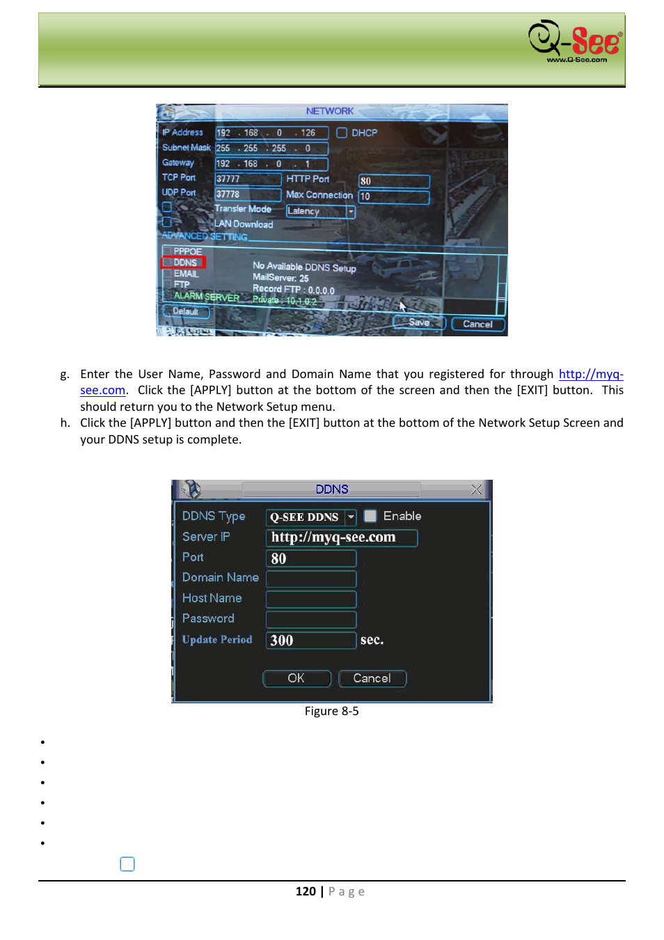 My q-see ddns | Q-See QC40198 User Manual | Page 129 / 141