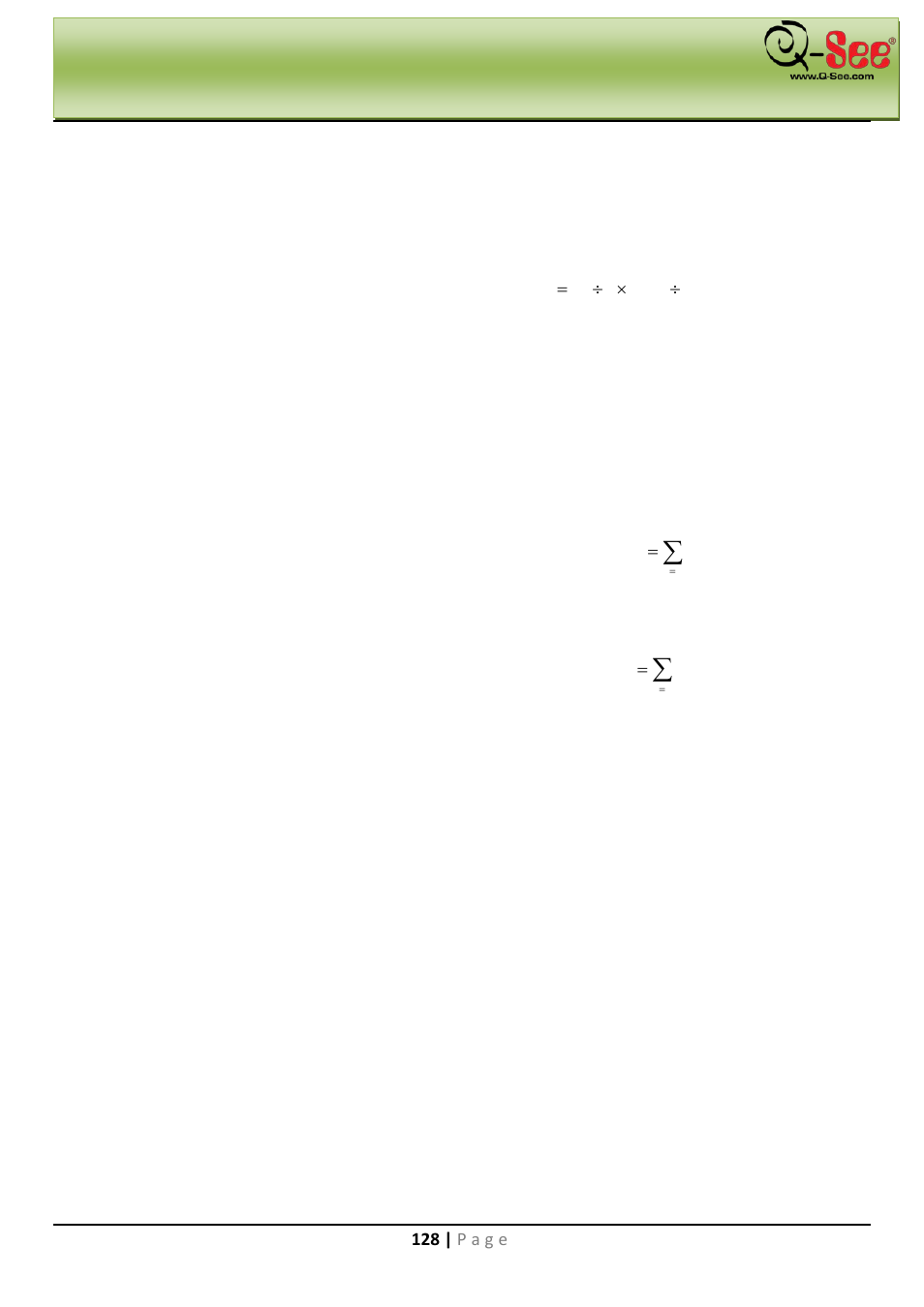 Appendix a: hdd capacity calculation, Appendix a | Q-See QC40198 User Manual | Page 137 / 141