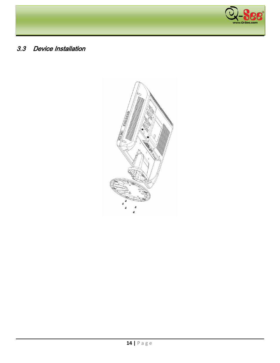 Device installation, Installation & connection | Q-See QC40198 User Manual | Page 23 / 141