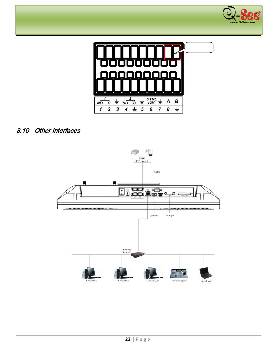 Other interfaces, Installation & connection | Q-See QC40198 User Manual | Page 31 / 141