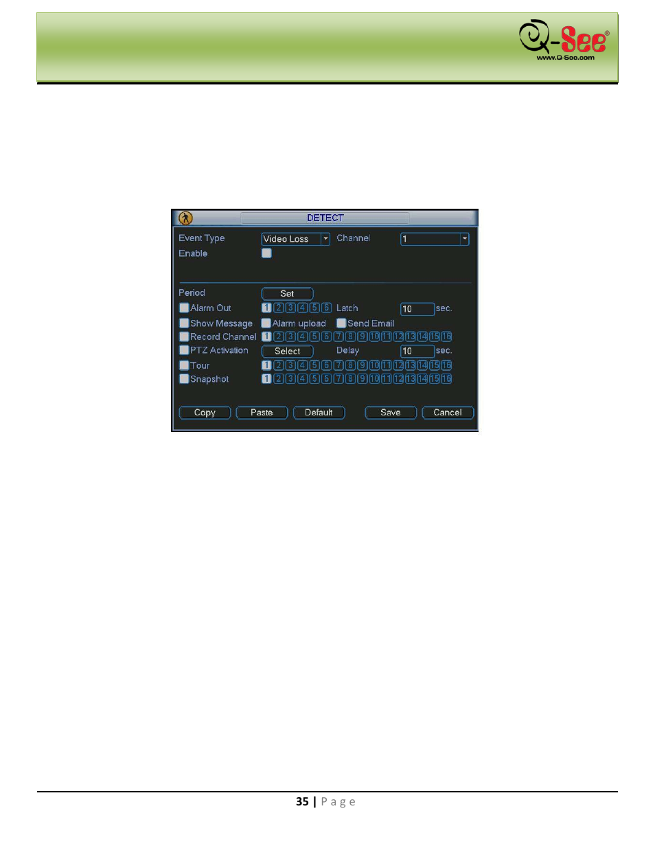 3 video loss, 4 camera masking, Navigation and controls | Q-See QC40198 User Manual | Page 44 / 141