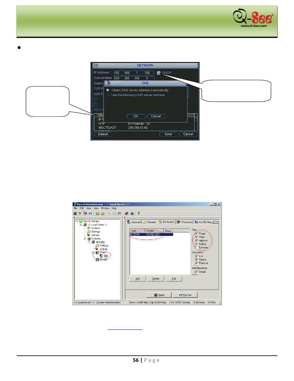 Main menu | Q-See QC40198 User Manual | Page 65 / 141
