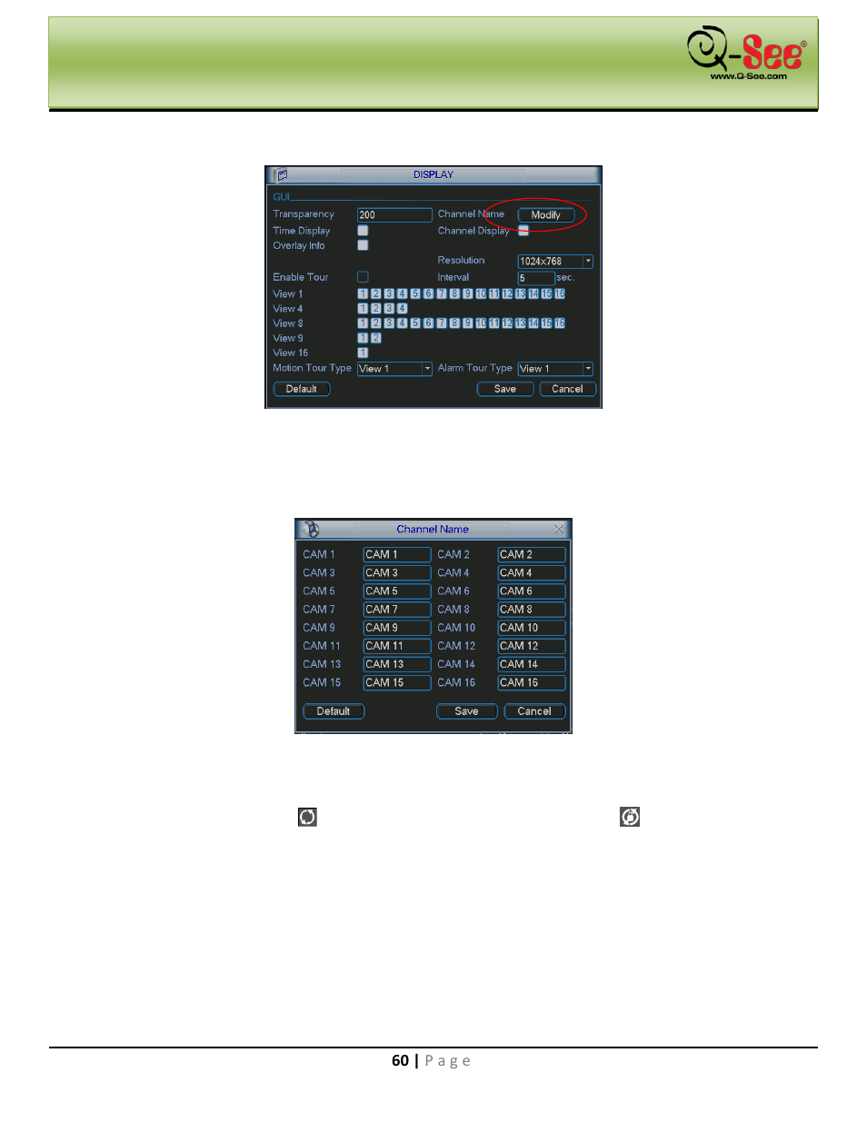 Main menu | Q-See QC40198 User Manual | Page 69 / 141