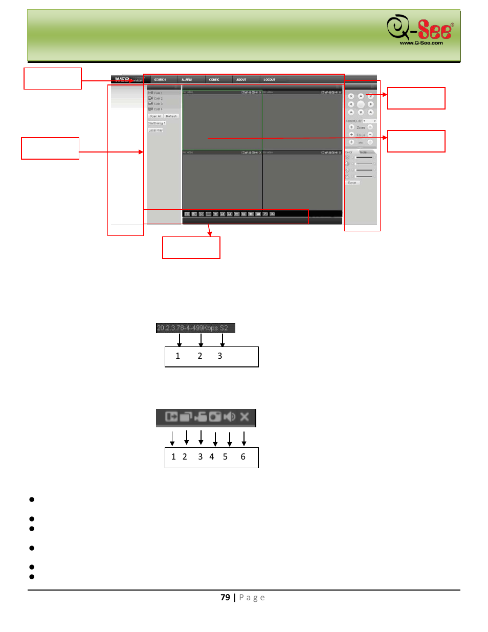 1 real-time monitoring, Web operation | Q-See QC40198 User Manual | Page 88 / 141