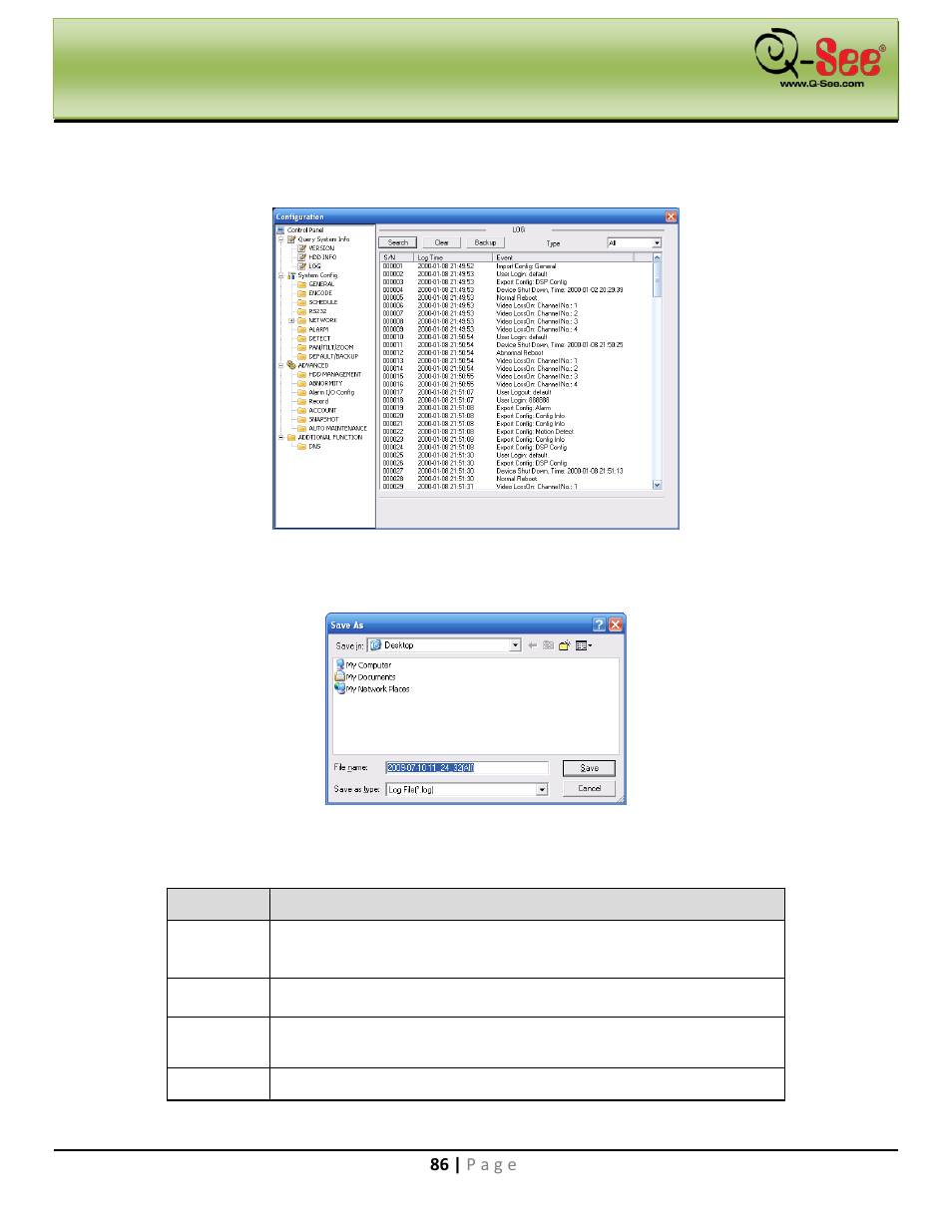 Web operation | Q-See QC40198 User Manual | Page 95 / 141