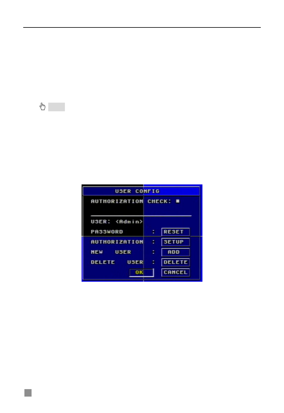 Press "adjust" button to enter ptz mode, Press "esc" button to come back to preset menu, Copy to | User configuration, 6 user configuration | Q-See QSDF8204 User Manual | Page 22 / 61
