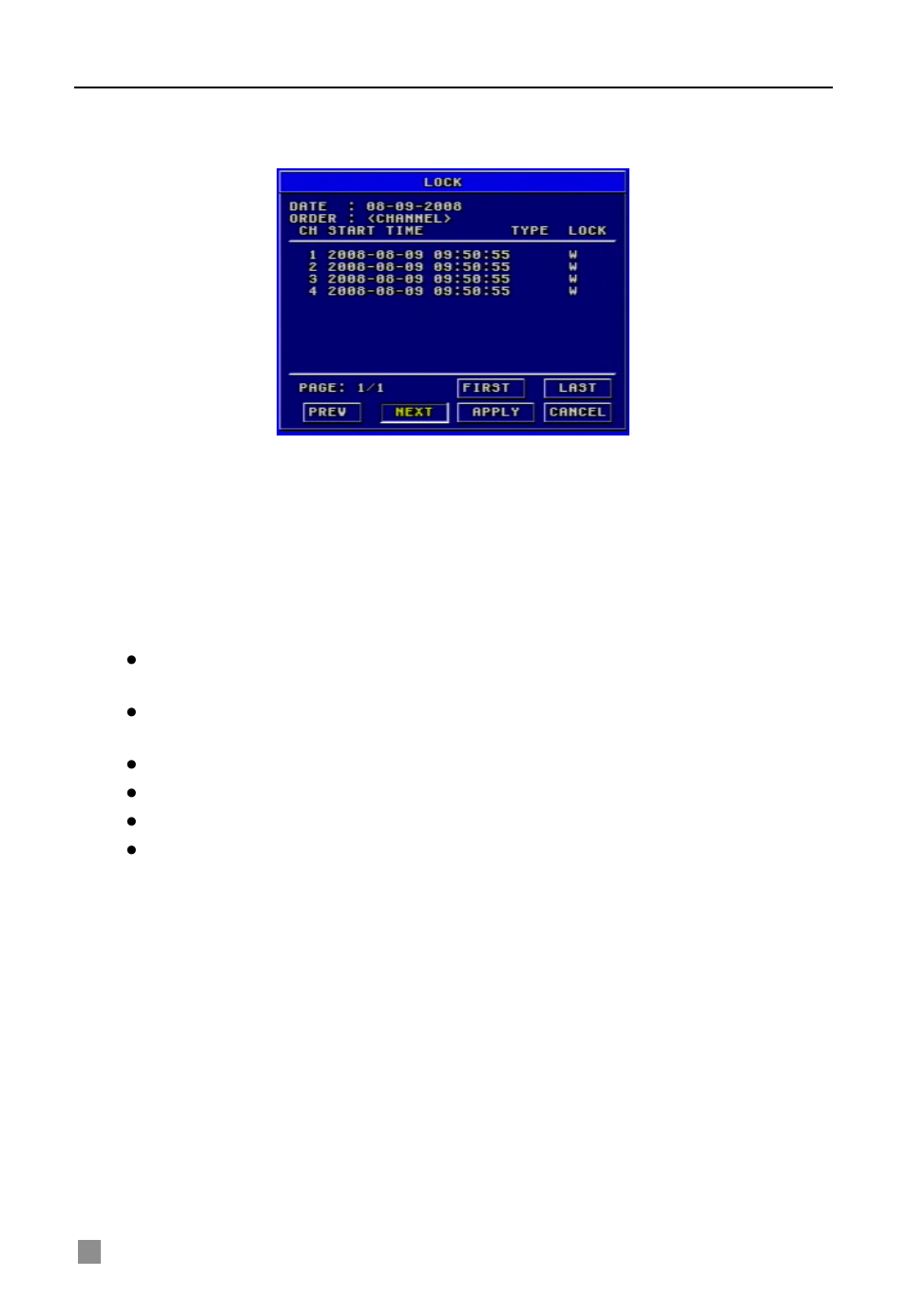 Lock/unlock, Information, Other | 3 information, 4 other | Q-See QSDF8204 User Manual | Page 34 / 61