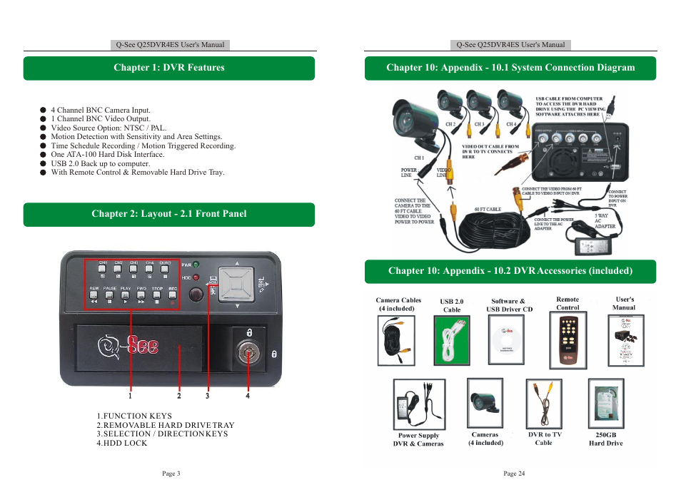 Т³гж 4 | Q-See DVR User Manual | Page 4 / 14