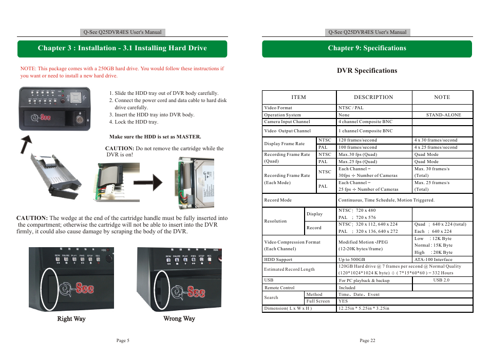 Т³гж 6 | Q-See DVR User Manual | Page 6 / 14