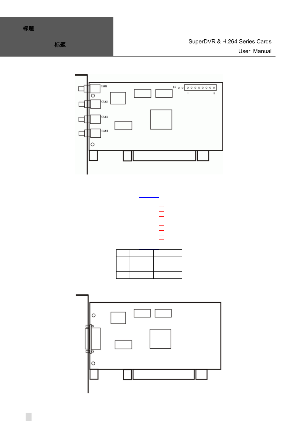 Qsdt4pcrp card hardware, Qsdt4pcrp video capture card, Definition of audio connector’s pins | 2 qsdt4pcrp card hardware | Q-See Computer Hardware User Manual | Page 12 / 104