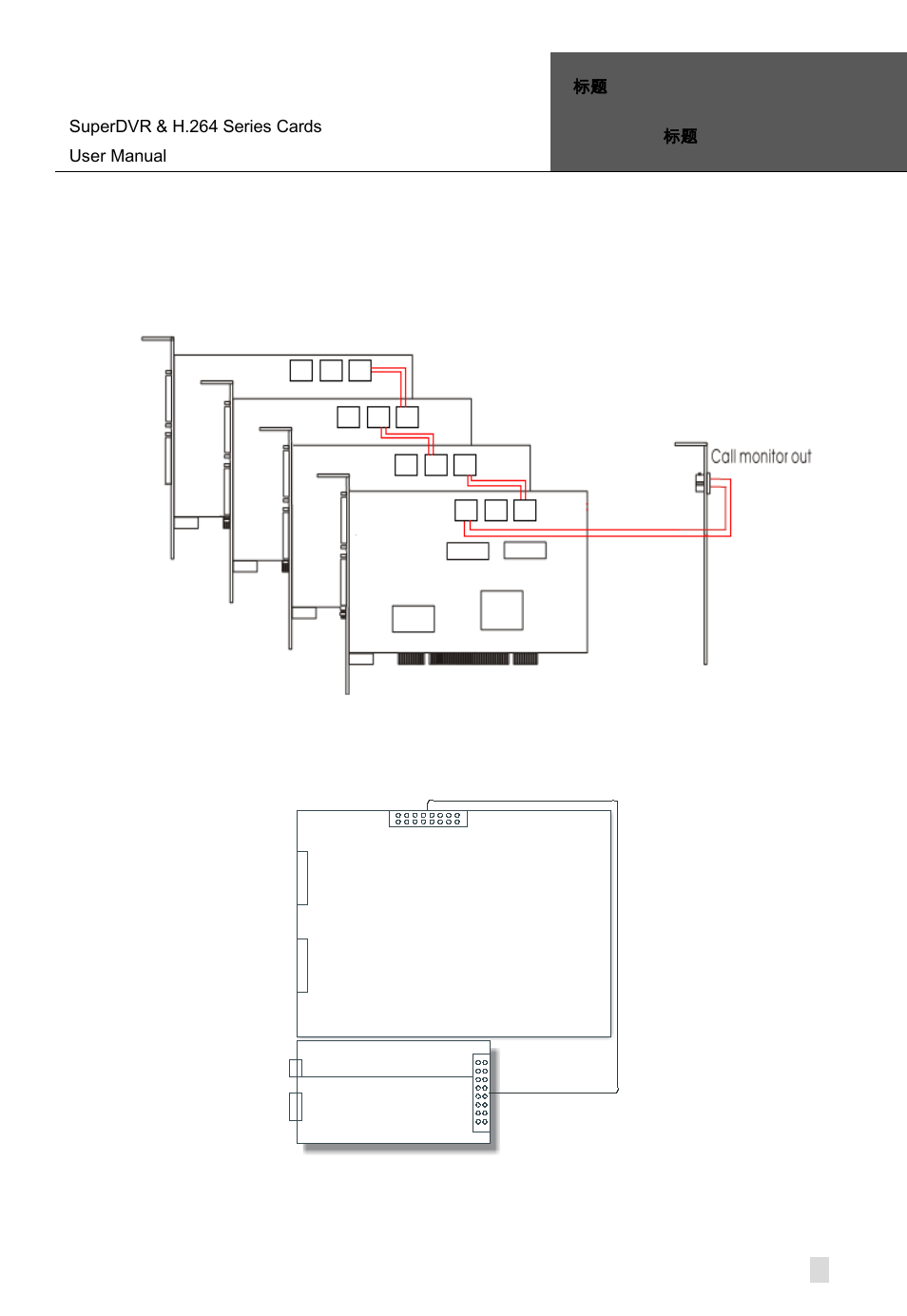 Multi-card connection, Qspd4116 card hardware, Qspd4116 video capture card | 4 qspd4116 card hardware | Q-See Computer Hardware User Manual | Page 15 / 104