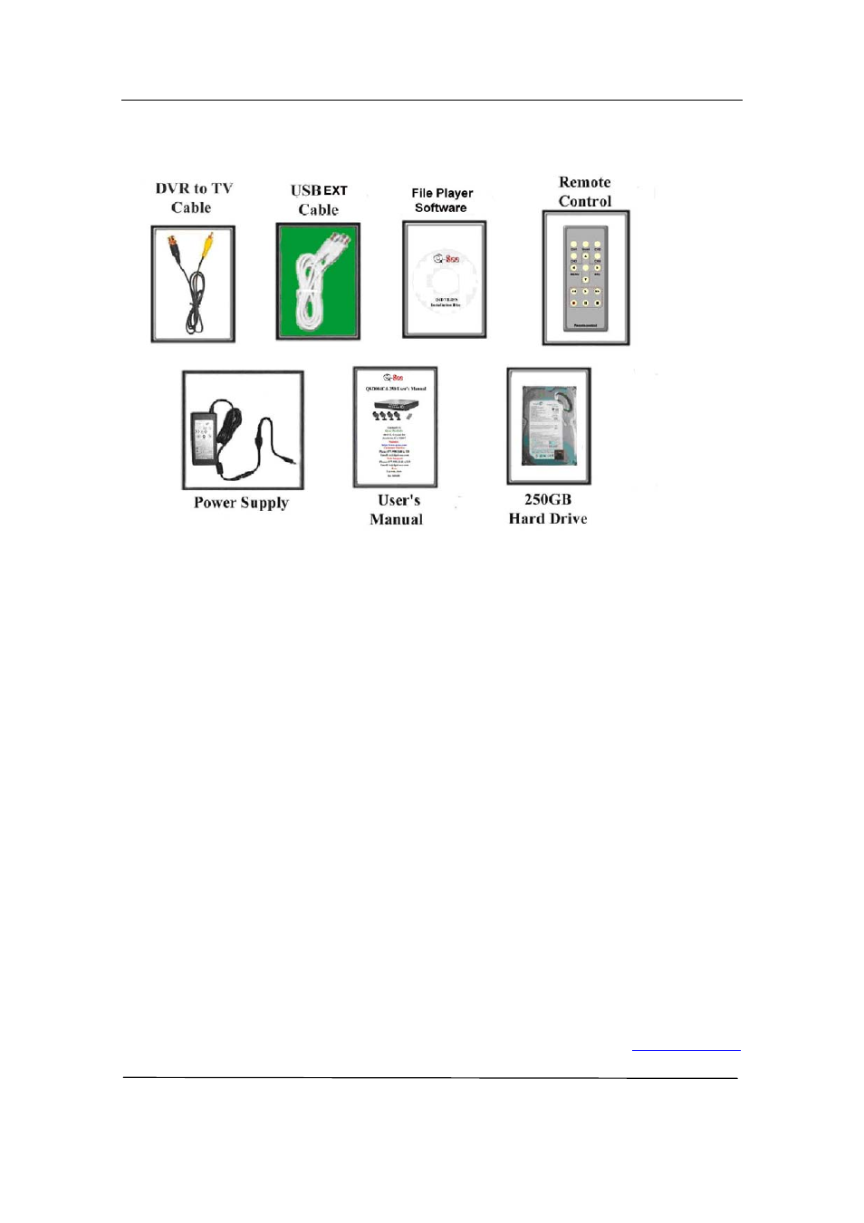 3 dvr accessories (included), 4 q-see product warranty | Q-See QSD32824-250 User Manual | Page 33 / 34