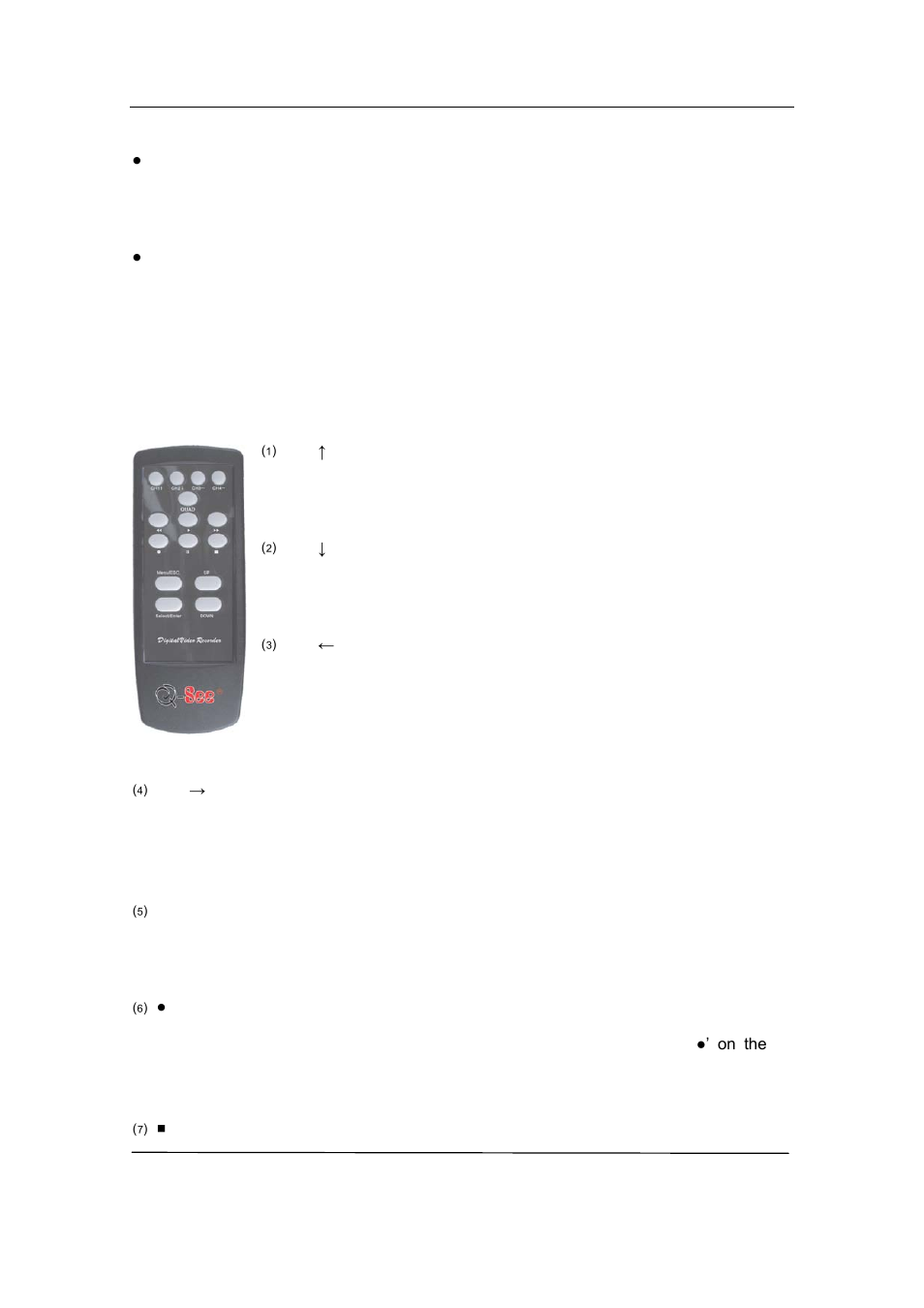 3 remote control, 3 remote, Control | Q-See QSD32824-250 User Manual | Page 6 / 34