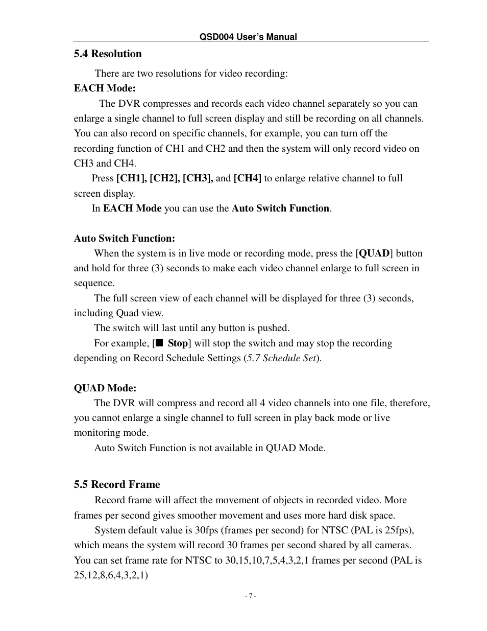 Q-See QSD004 User Manual | Page 10 / 22