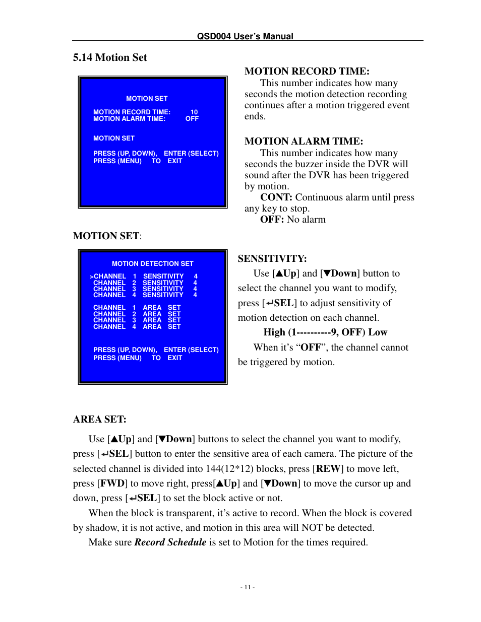Q-See QSD004 User Manual | Page 14 / 22