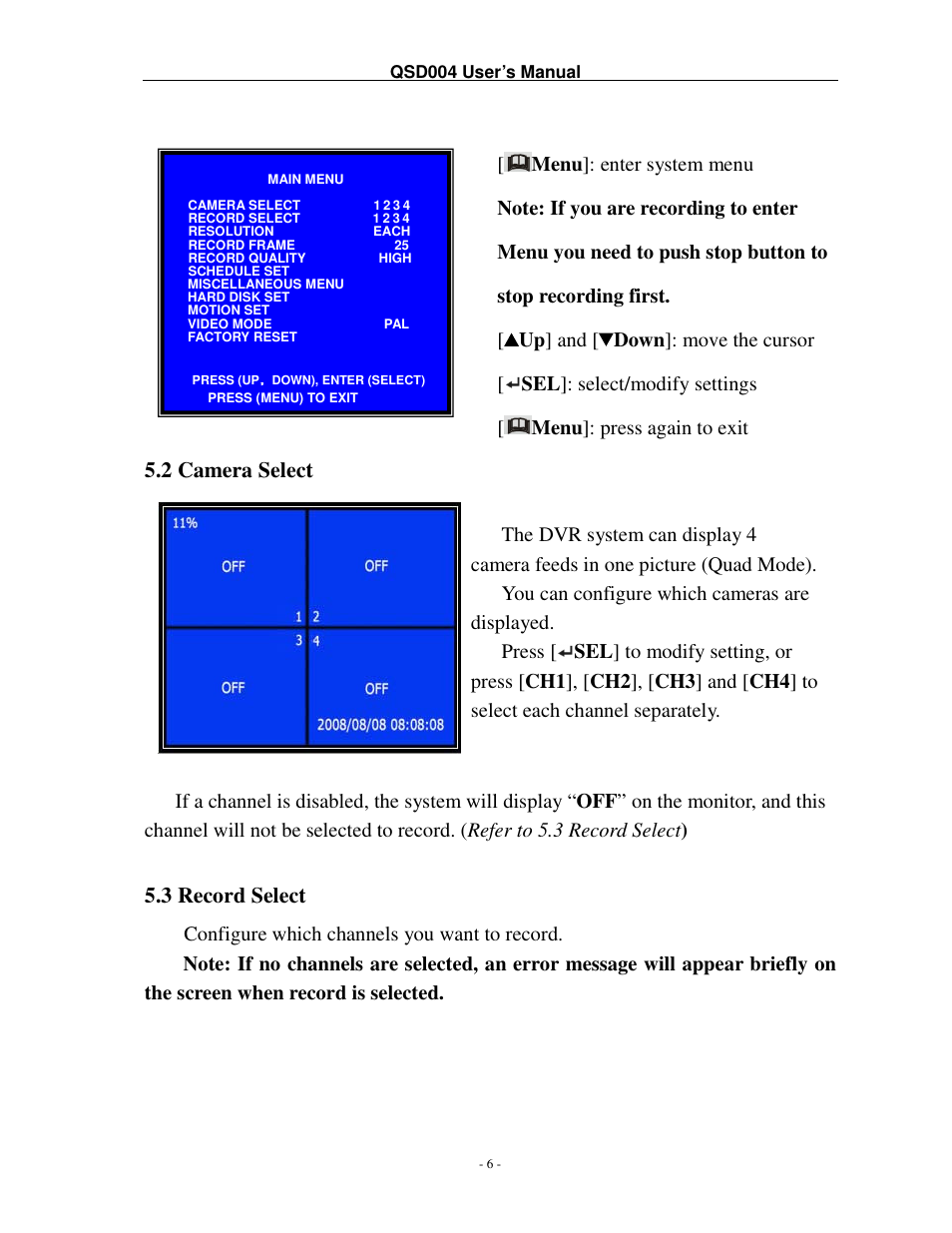 Q-See QSD004 User Manual | Page 9 / 22