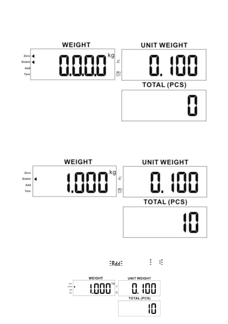 Counting, Accumulate counting | Escali C3315 User Manual | Page 4 / 7
