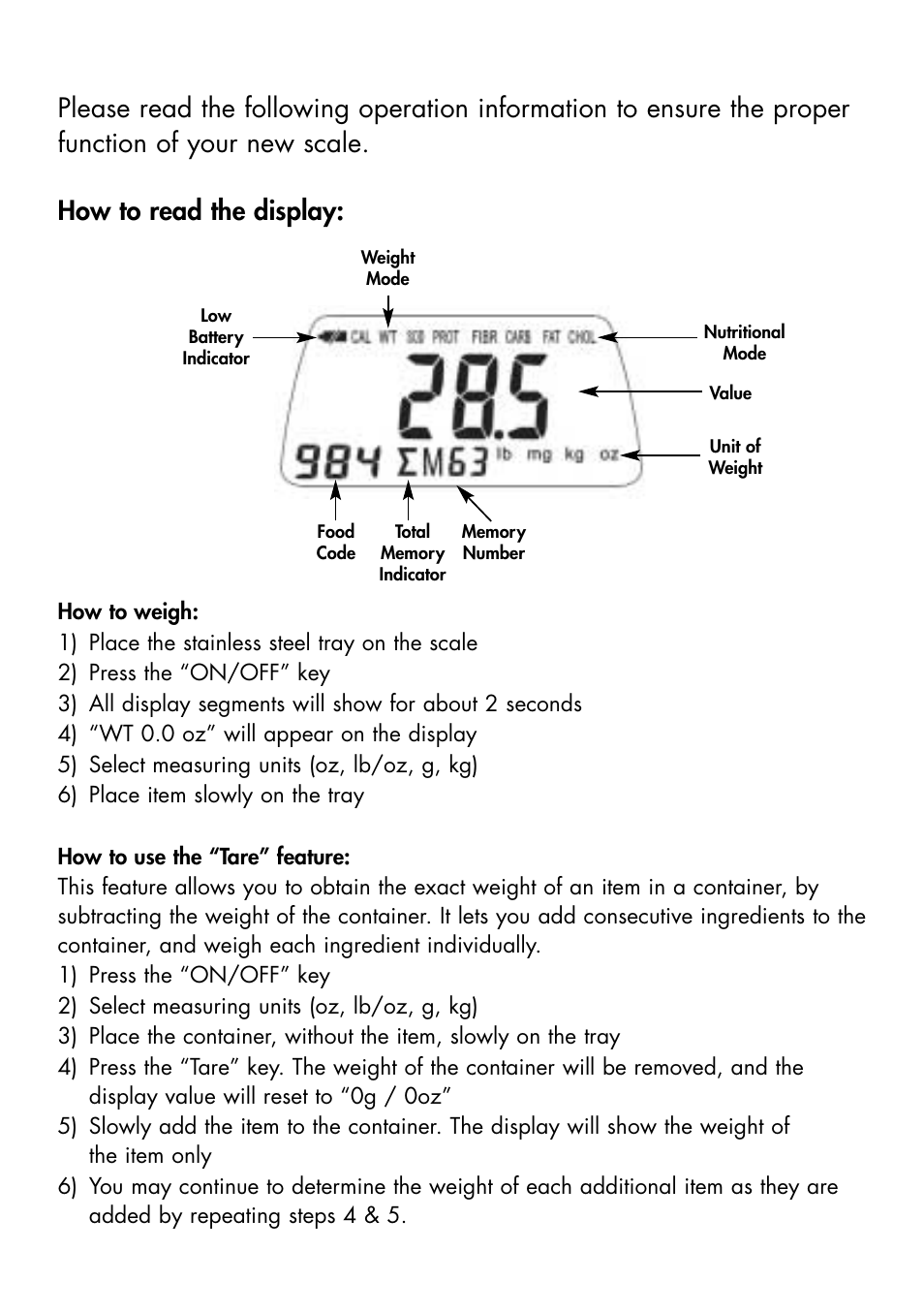 Escali Cibo User Manual | Page 3 / 21