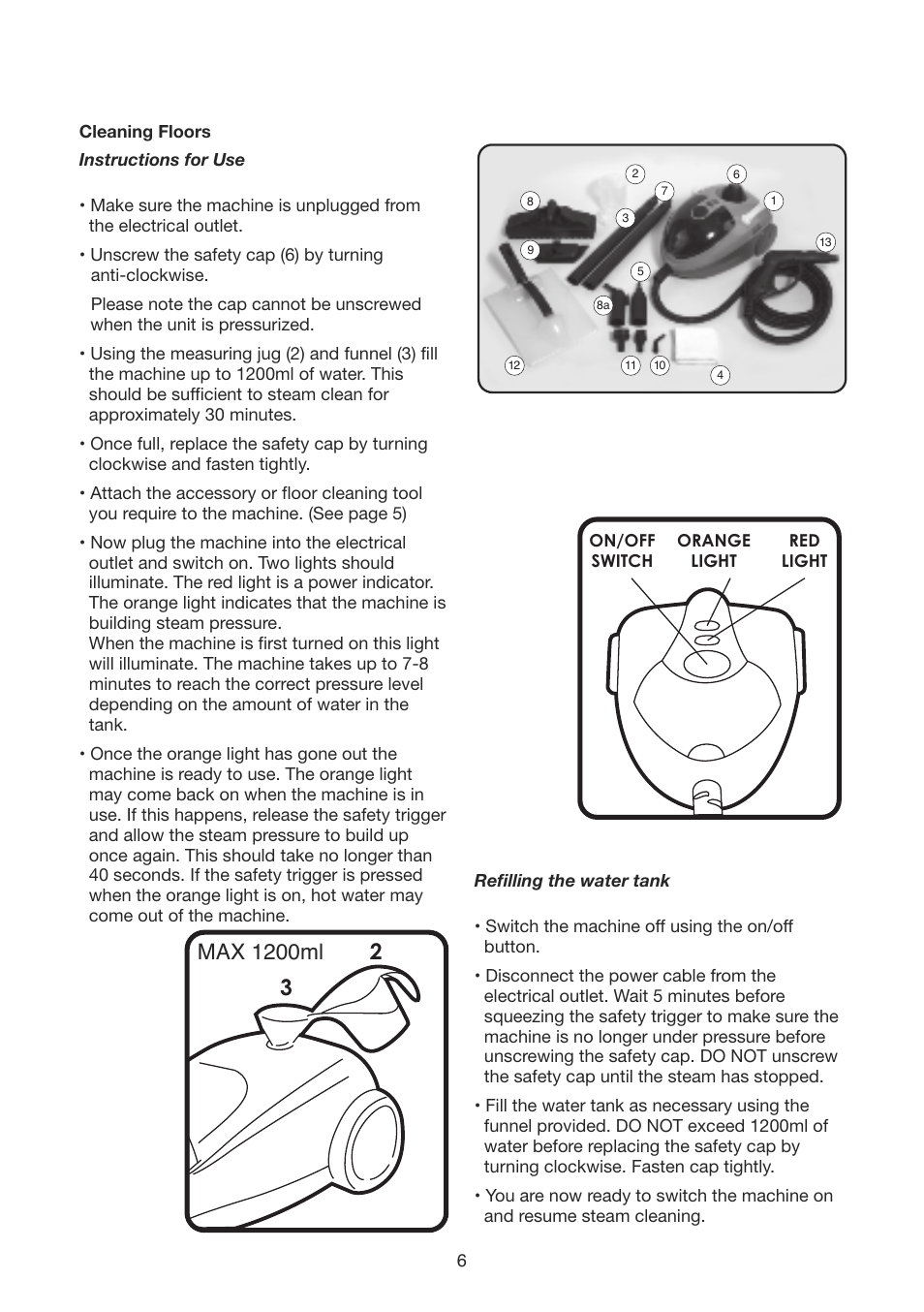 Earlex STEAMSTATION SC300 User Manual | Page 6 / 12