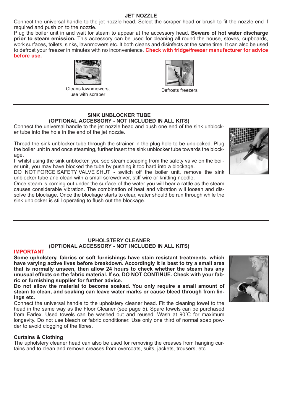 Earlex SC150 User Manual | Page 6 / 8