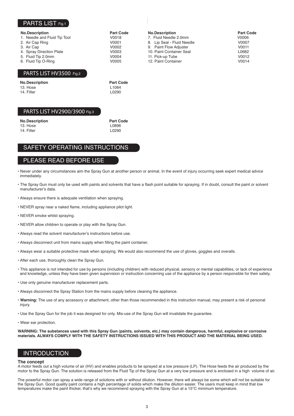 Earlex HV2900 User Manual | Page 3 / 8