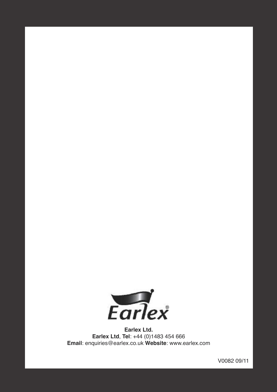 Earlex HV2900 User Manual | Page 8 / 8