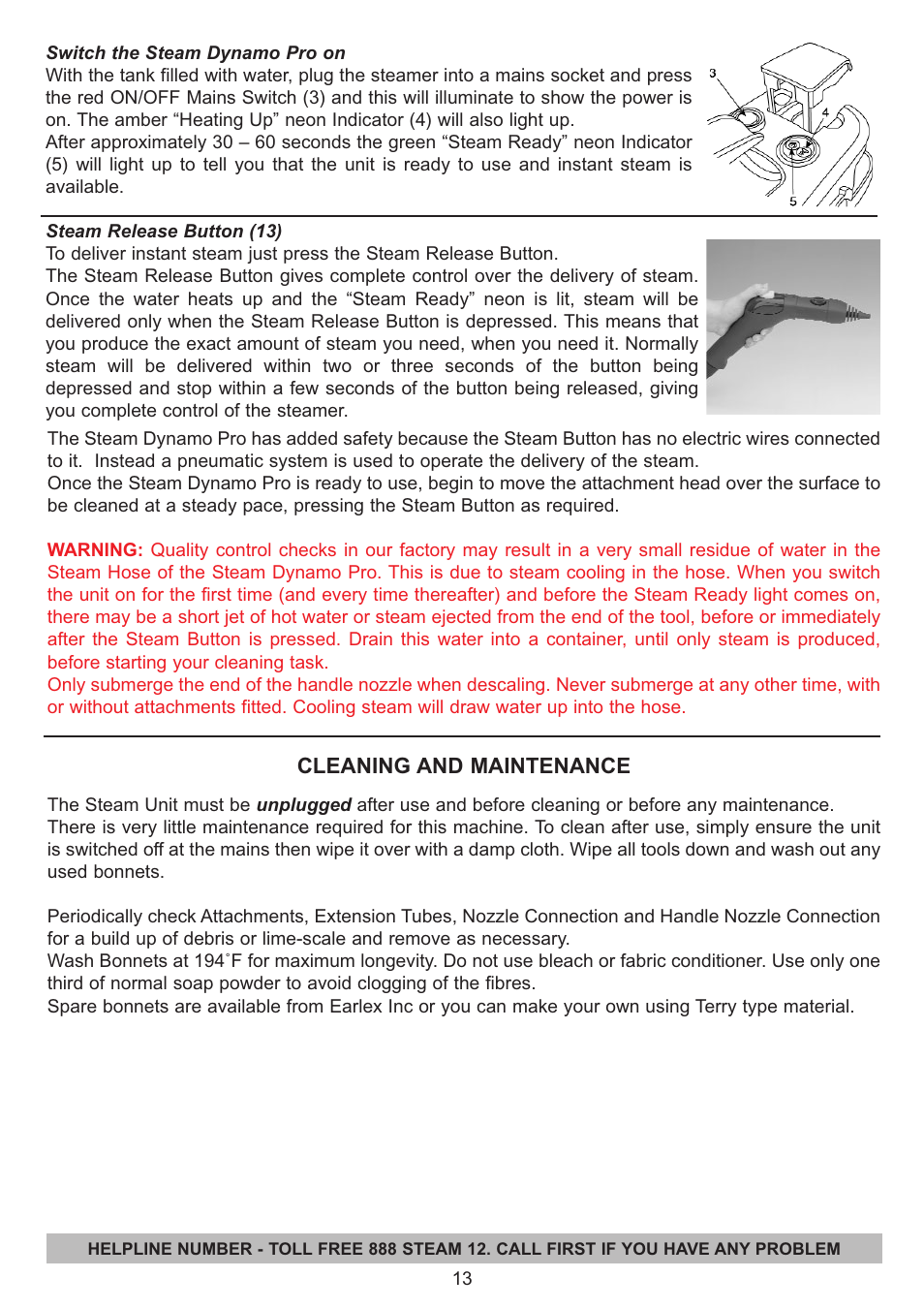Earlex IS2000 User Manual | Page 13 / 16