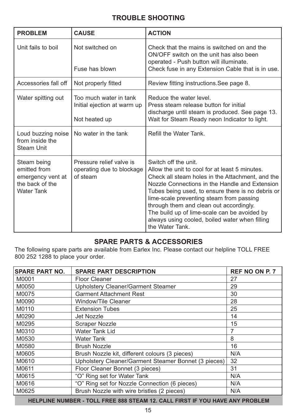 Earlex IS2000 User Manual | Page 15 / 16