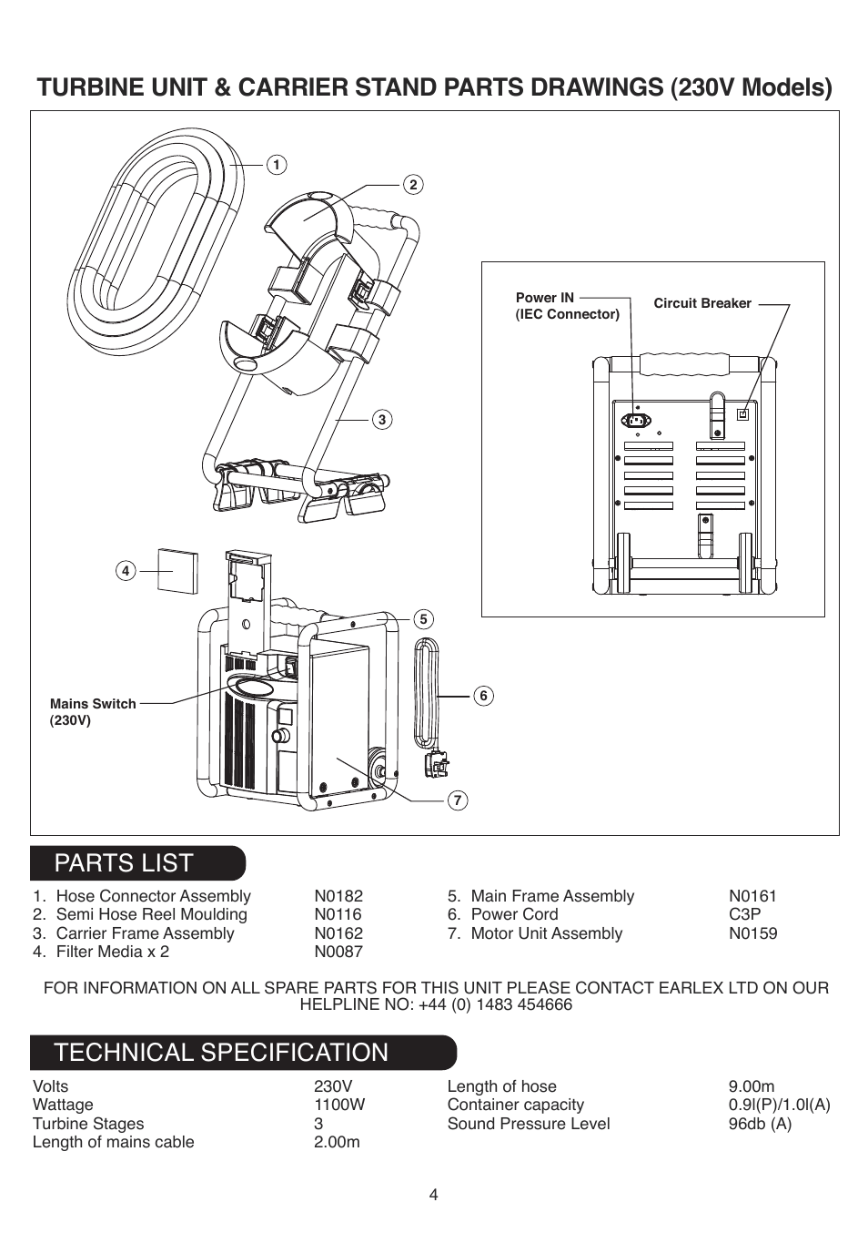 Earlex HV7000 User Manual | Page 4 / 12