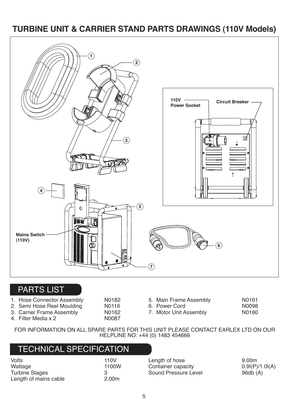 Earlex HV7000 User Manual | Page 5 / 12