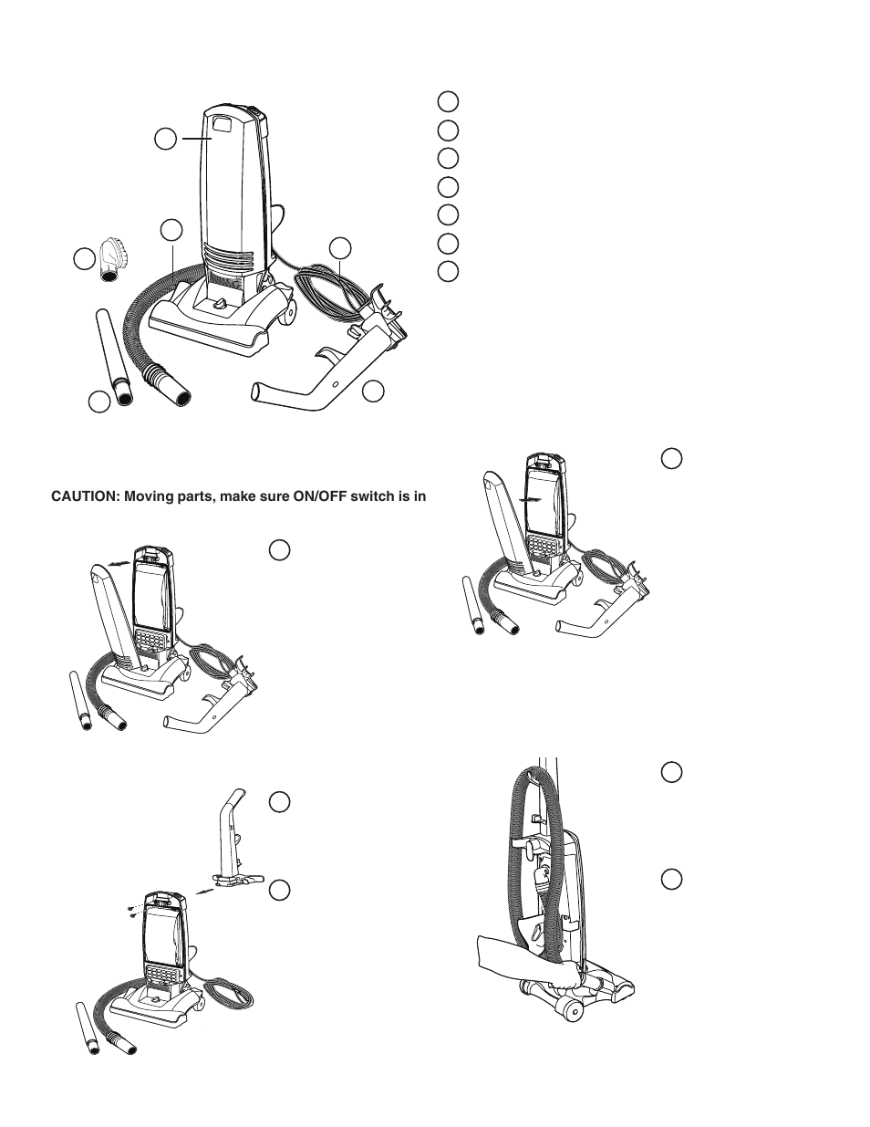 Assembly parts, How to assemble | Eureka 2900 Series User Manual | Page 3 / 11
