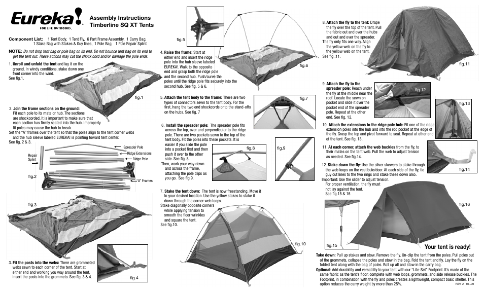 Eureka Timberline SQ XT User Manual | 2 pages
