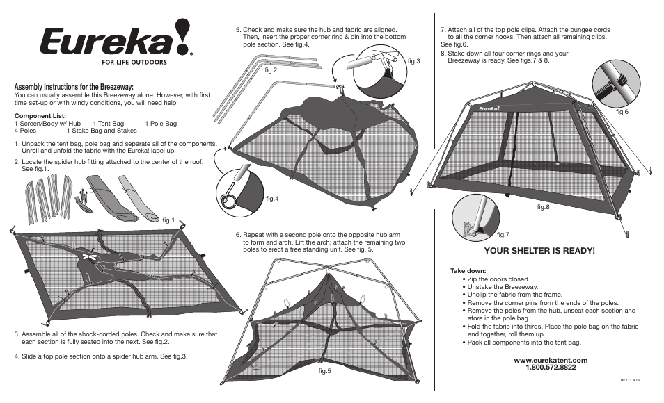 Eureka Breezeway User Manual | 2 pages