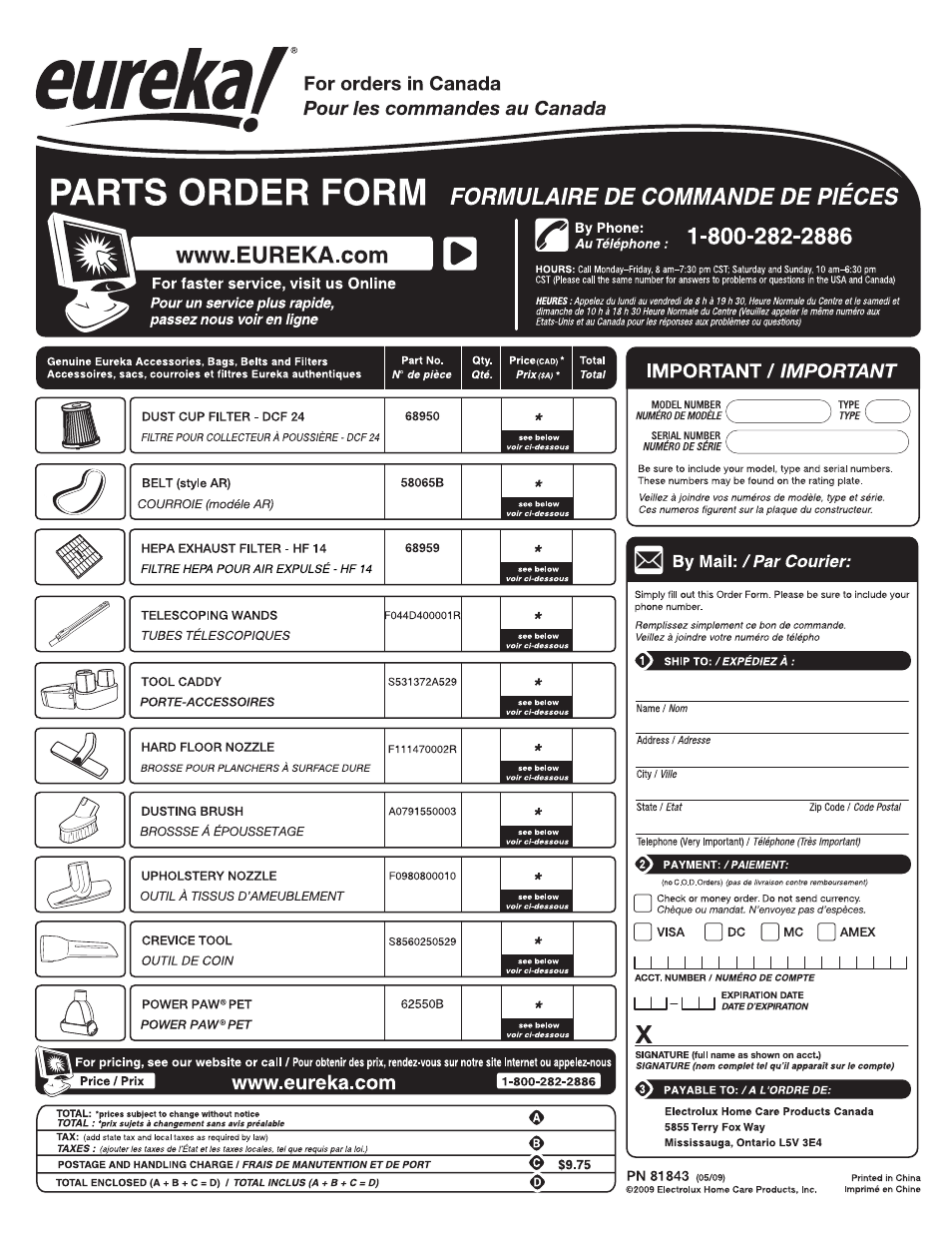 Eureka 950 Serias User Manual | Page 19 / 20