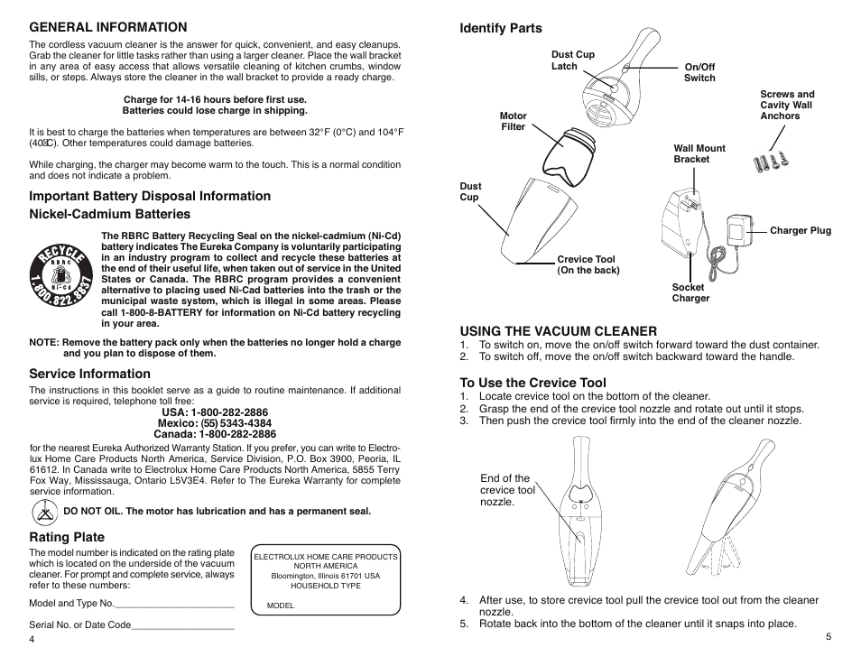 Eureka 79 SERIES User Manual | Page 3 / 7