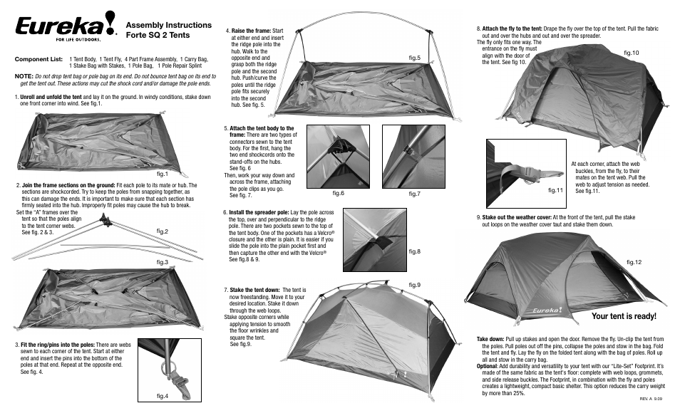 Eureka Forte SQ 2 User Manual | 2 pages