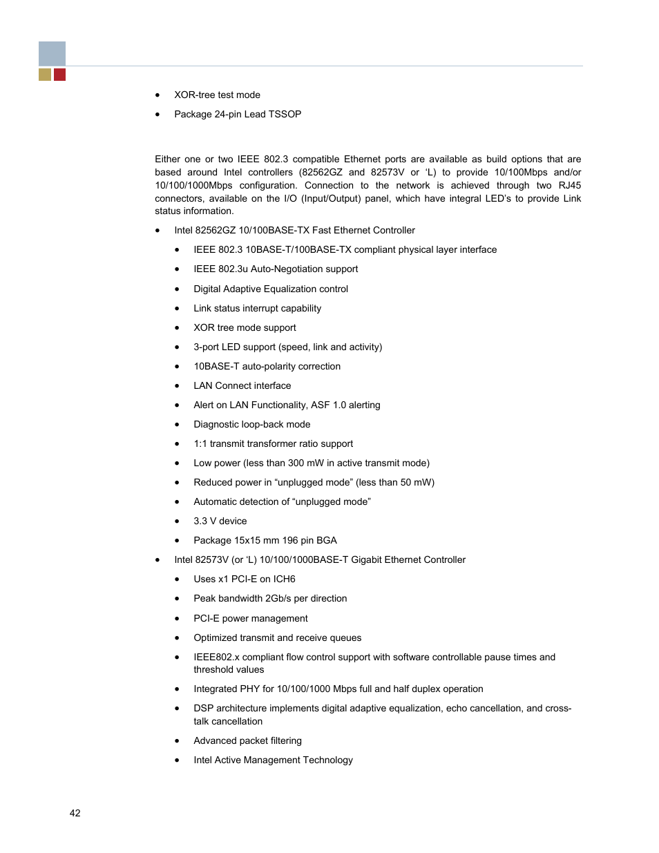 3 ethernet interface | Endura RADISYS KP915GV User Manual | Page 42 / 125