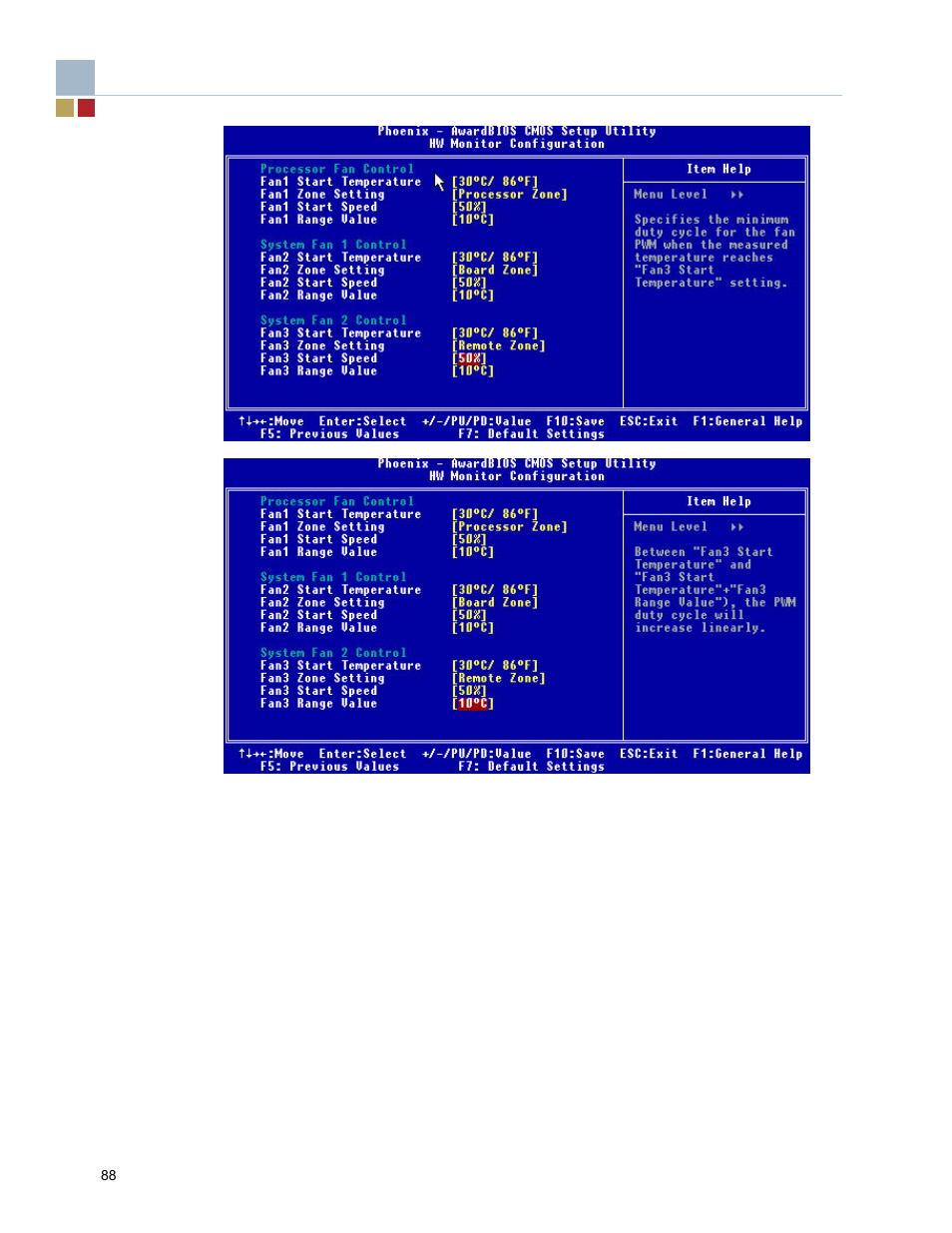 8 load default settings | Endura RADISYS KP915GV User Manual | Page 88 / 125