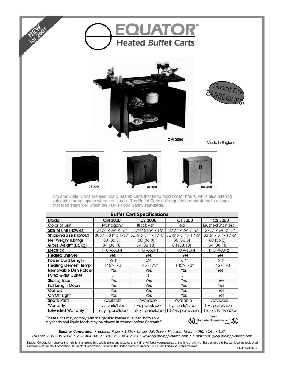 Equator CM 3000 User Manual | Page 2 / 9