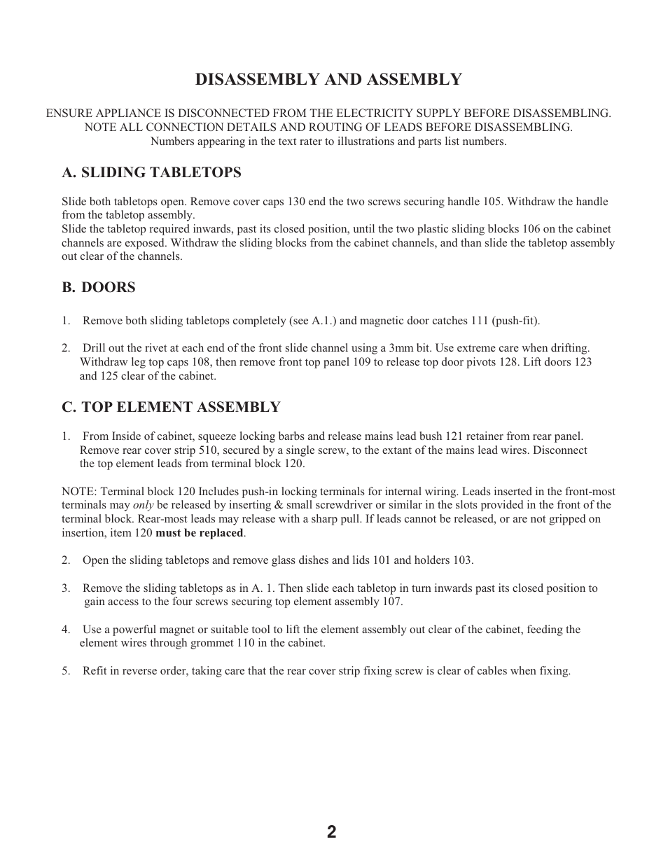 Disassembly and assembly | Equator CM 3000 User Manual | Page 5 / 9
