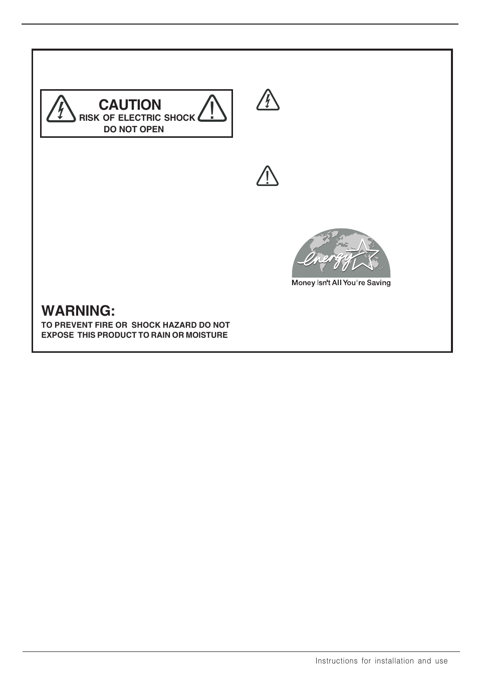 Helpful hints, Safety, Warning | Caution | Equator EZ 2512 CEE User Manual | Page 5 / 20