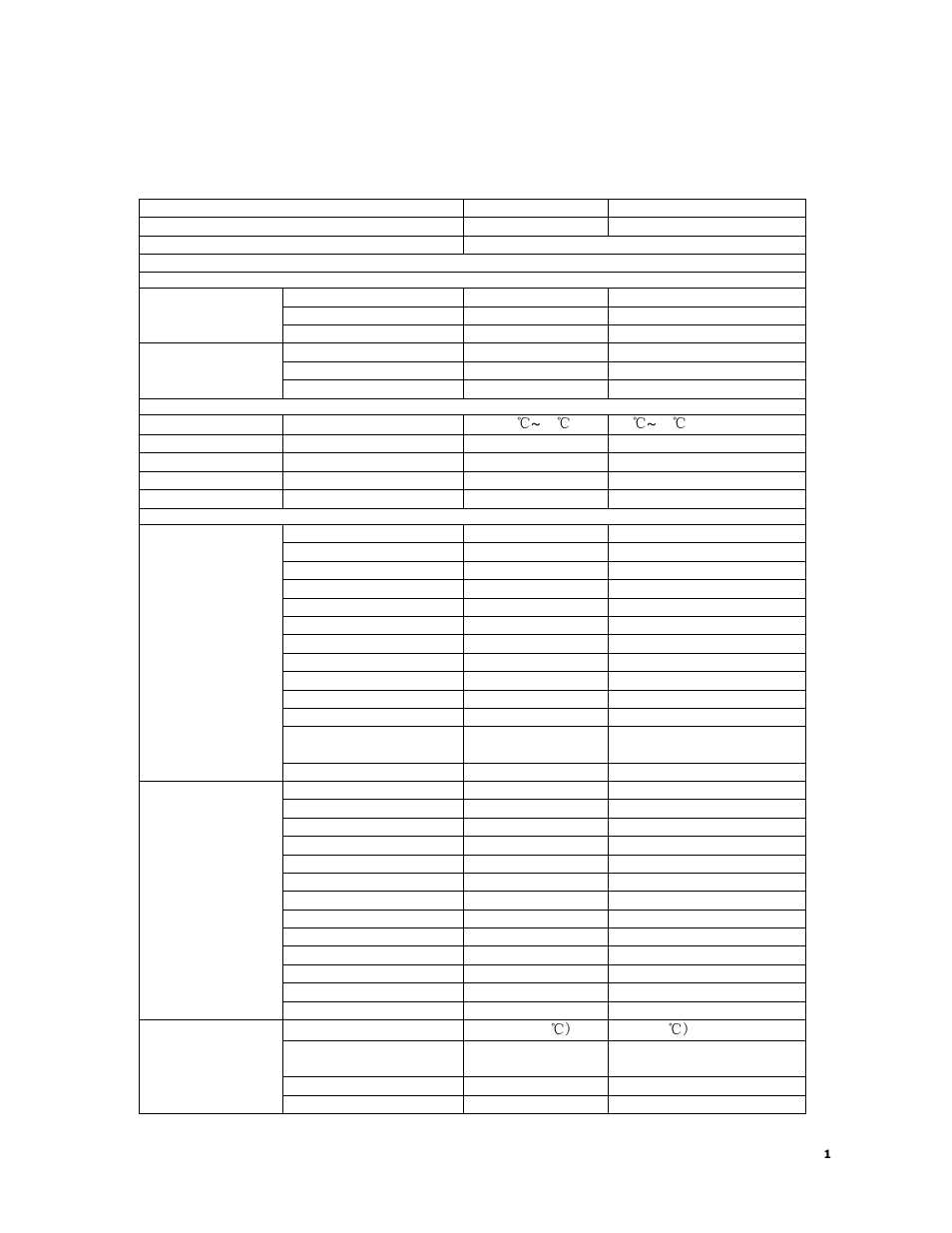 Product specification for refrigerator | Equator RF 800 User Manual | Page 2 / 24